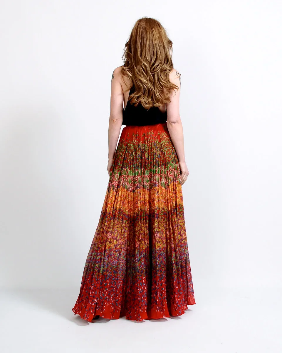 70s Gauze Maxi Skirt