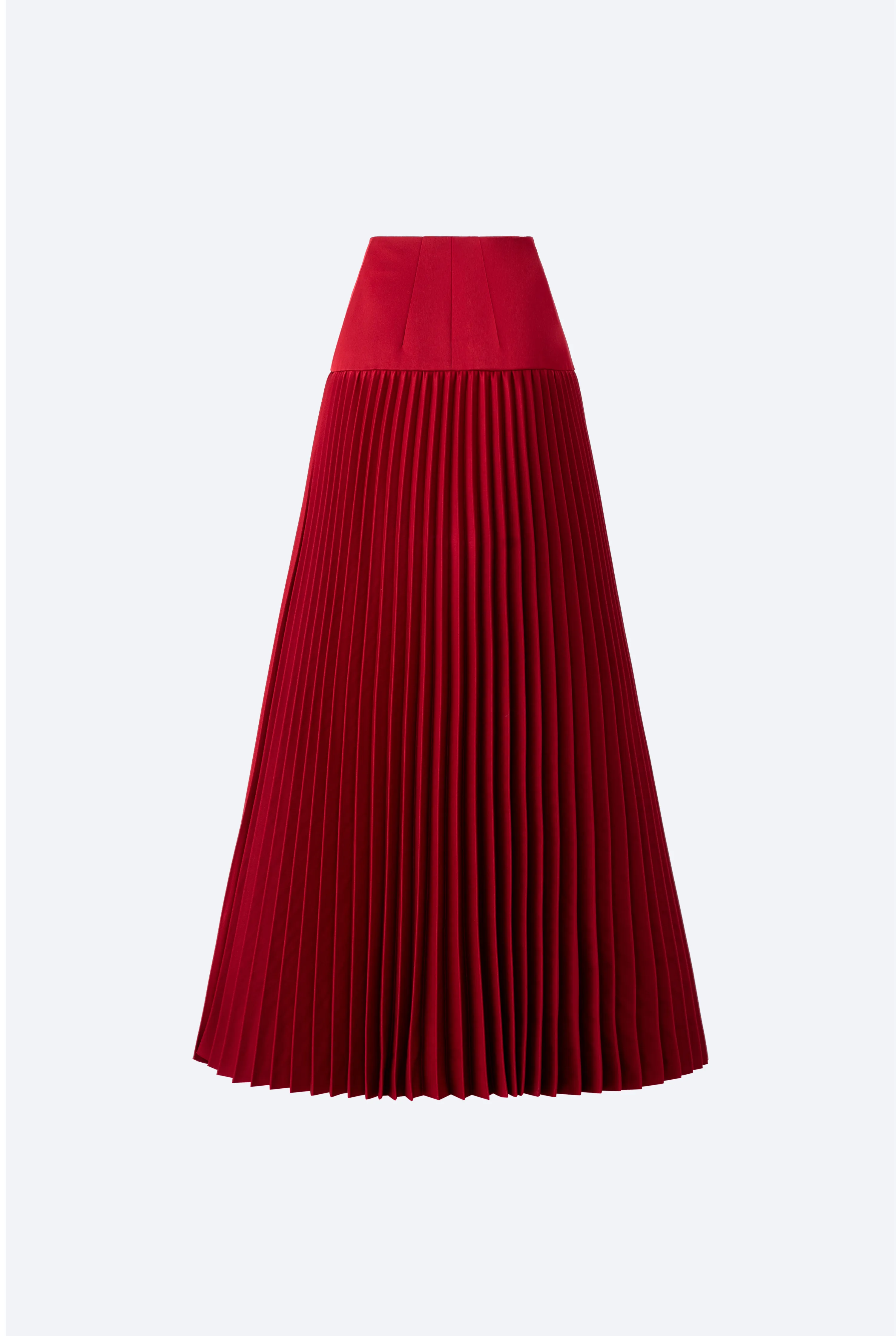 Accordion Pleated Midi Skirt