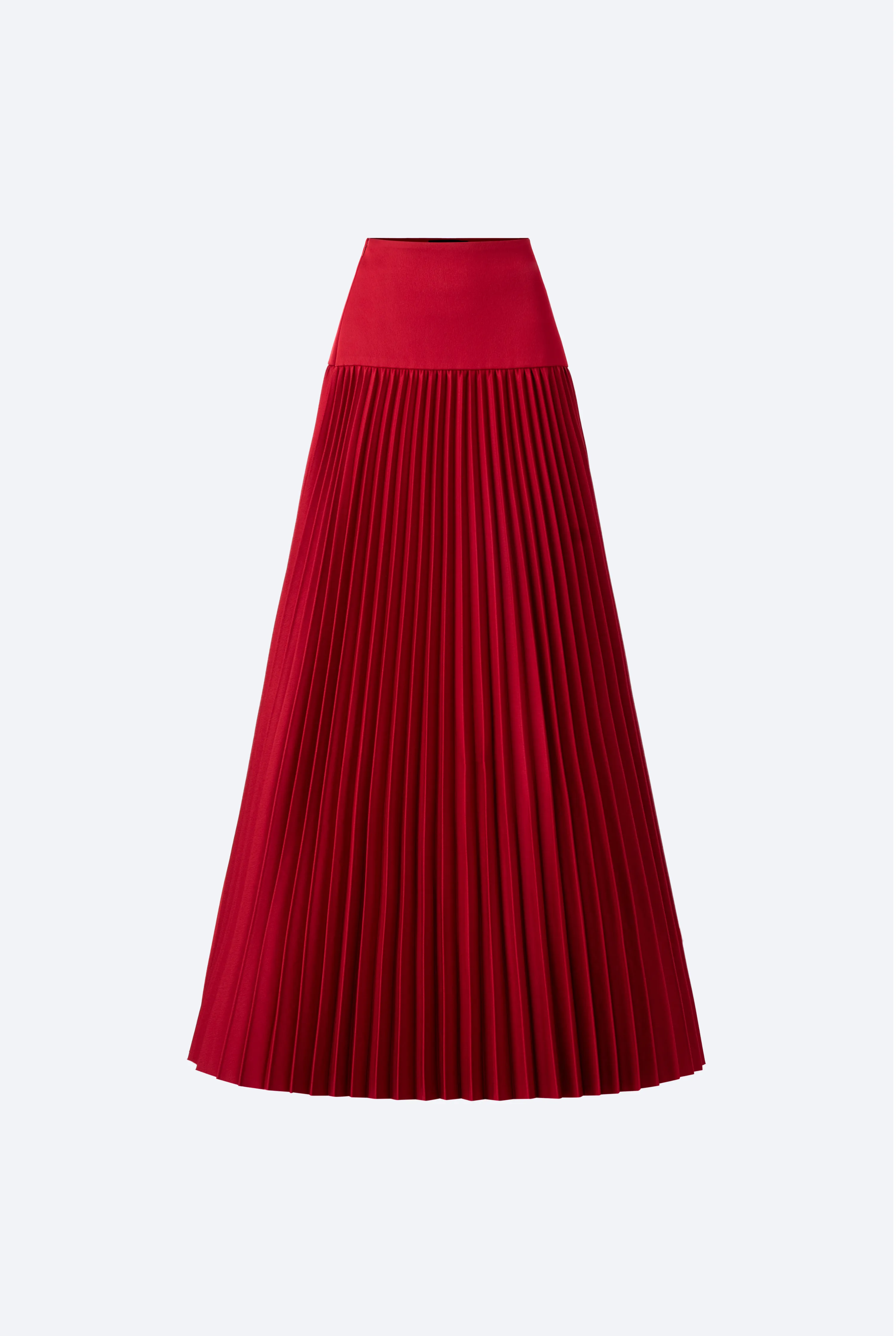 Accordion Pleated Midi Skirt