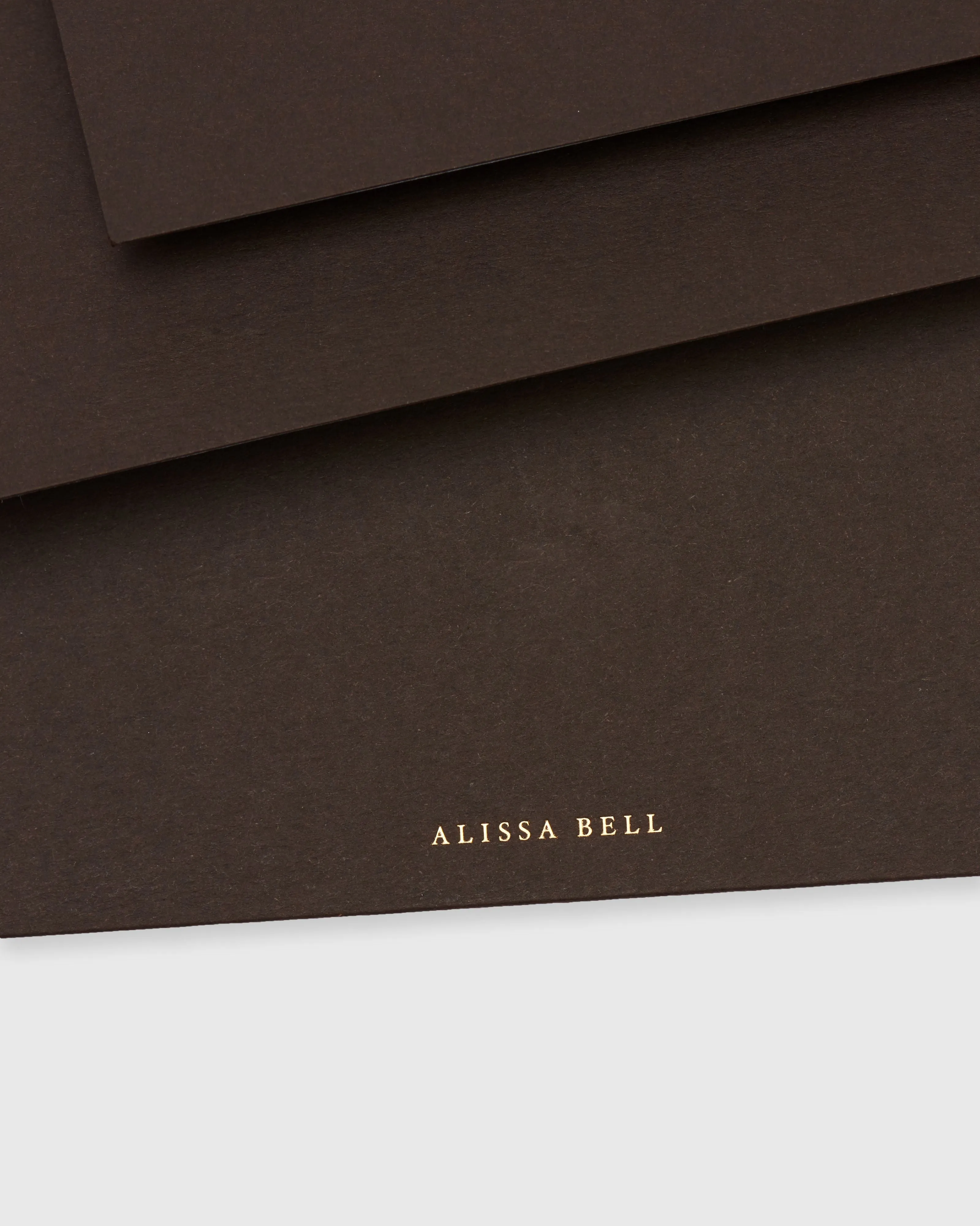 Alissa Bell x Market Blank Set of 4 Cards Saddle