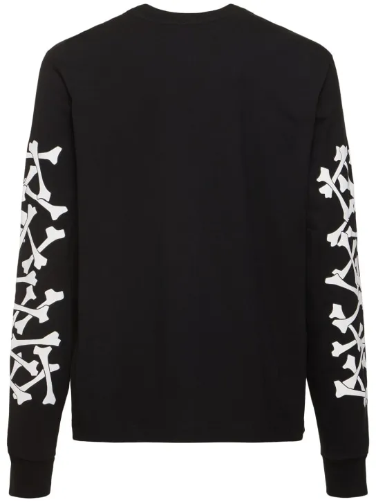 Amiri   Bones stacked cotton long sleeve t-shirt 