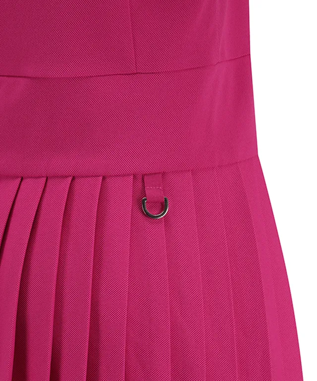 ANEW Golf: Women's Vibrant Hot Pink Pleated Pique Dress