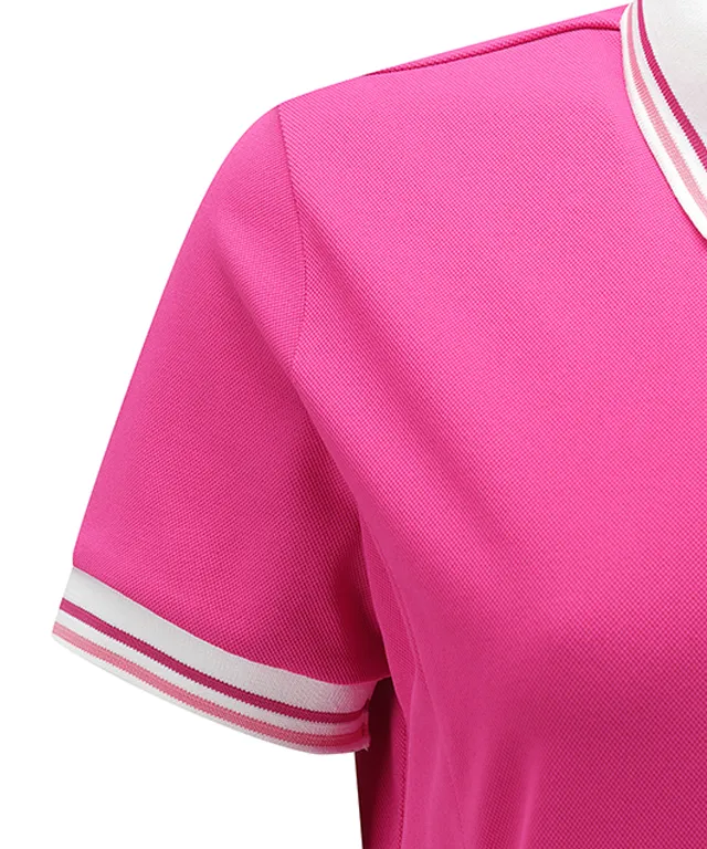 ANEW Golf: Women's Vibrant Hot Pink Pleated Pique Dress