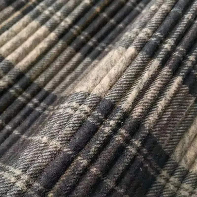 Autumn Winter  - Dark Academia Long Pleated Plaid Skirt Women