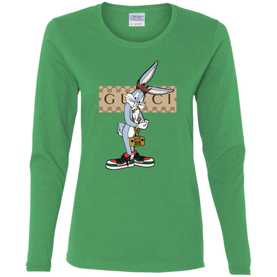 Best Gucci Rabbit T-shirt Women Long Sleeve Shirt