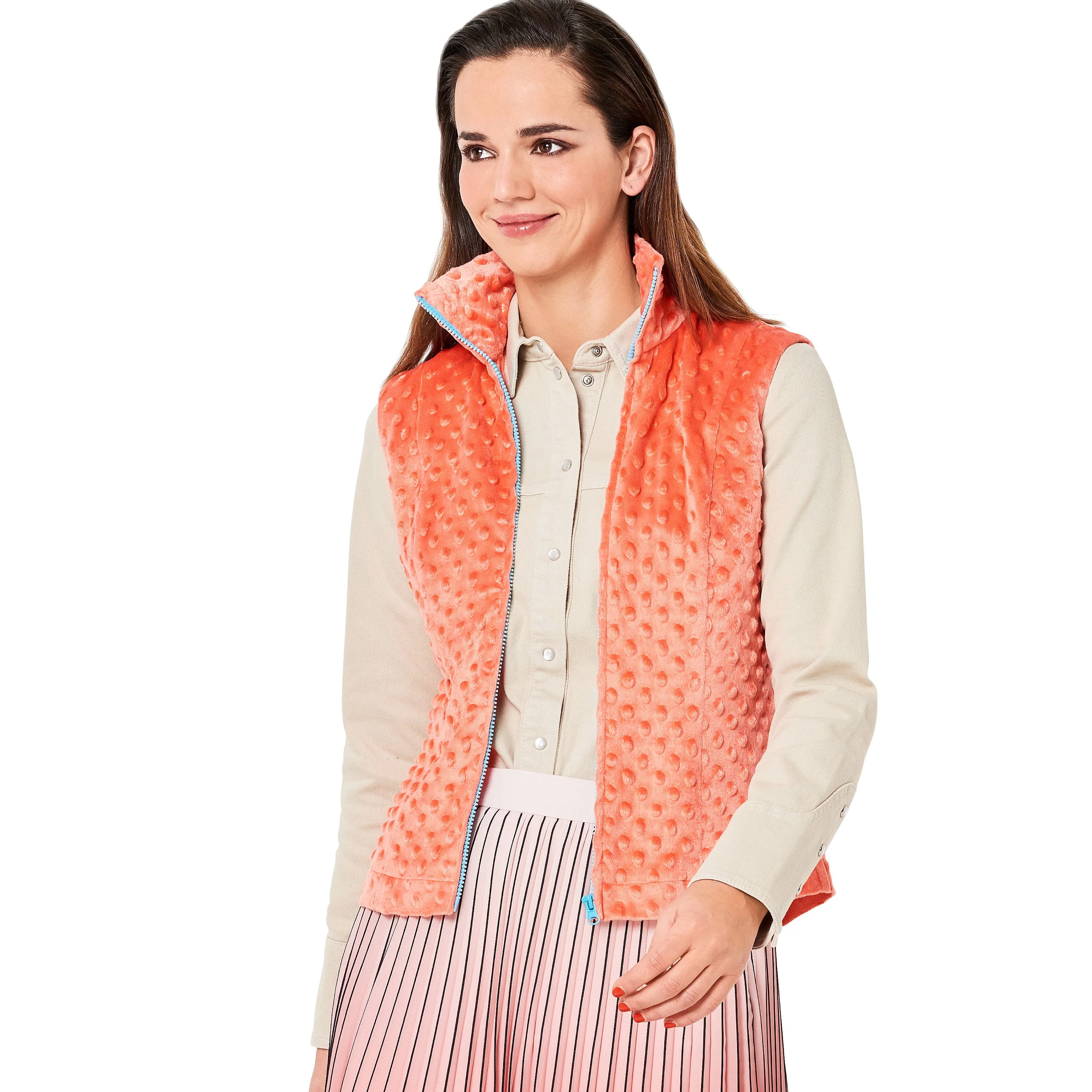 Burda Pattern 6114 Misses' Waistcoat, Vest, Jacket