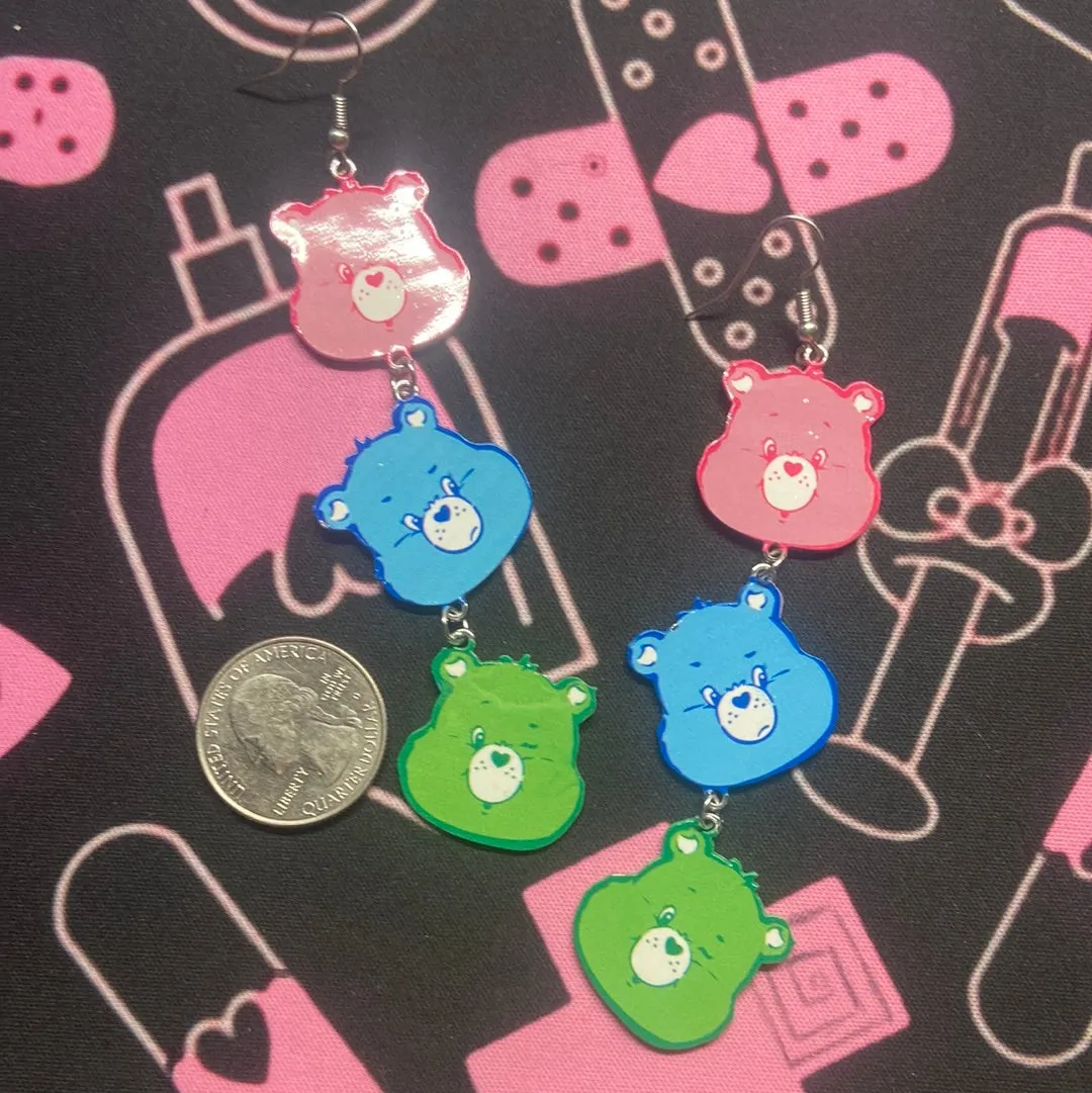 Care Bear head Earrings