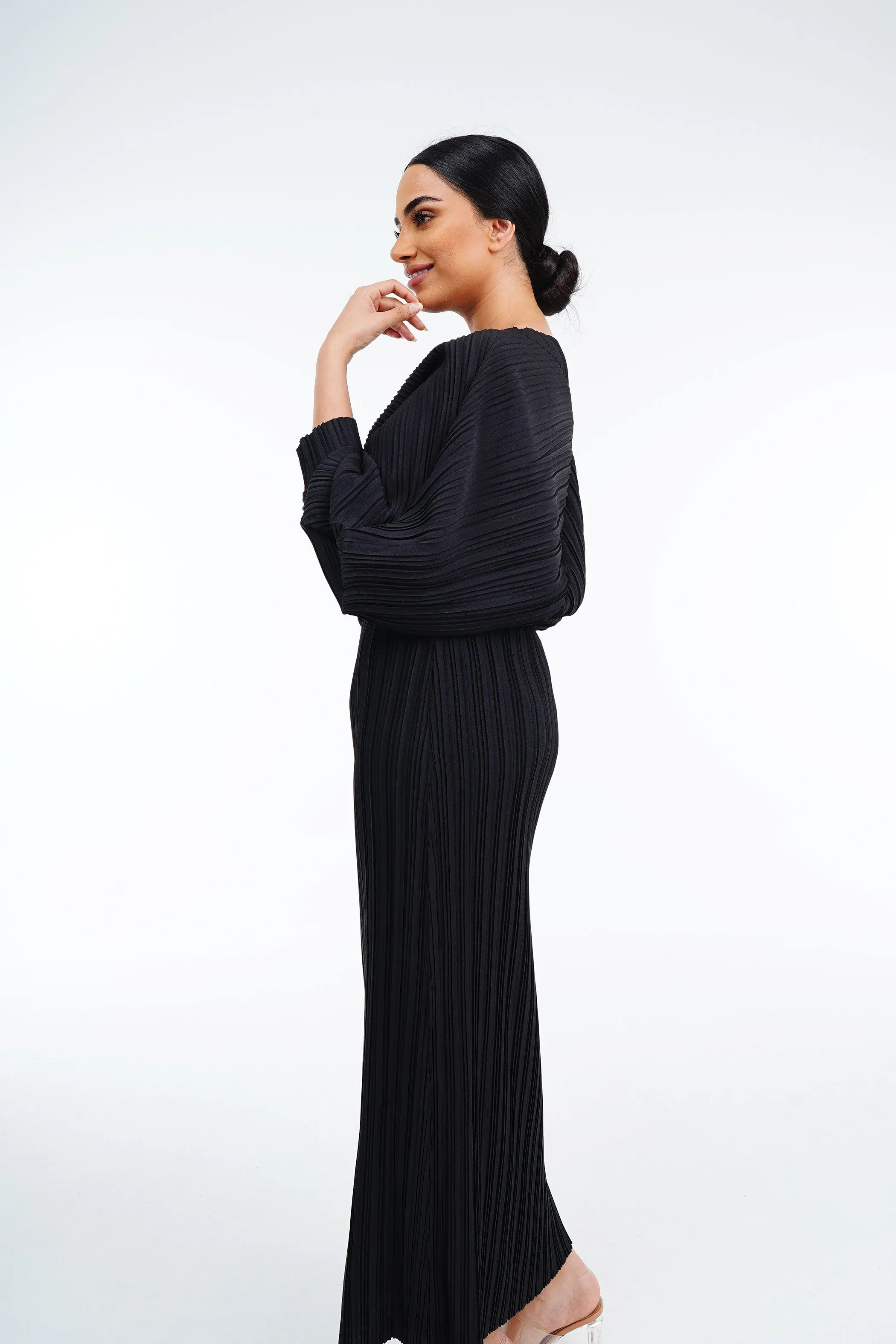 Circular Top With Pencil Skirt Set