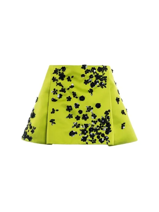 Des Phemmes   Embellished duchesse mini skirt 