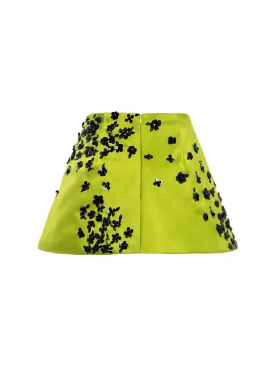 Des Phemmes   Embellished duchesse mini skirt 