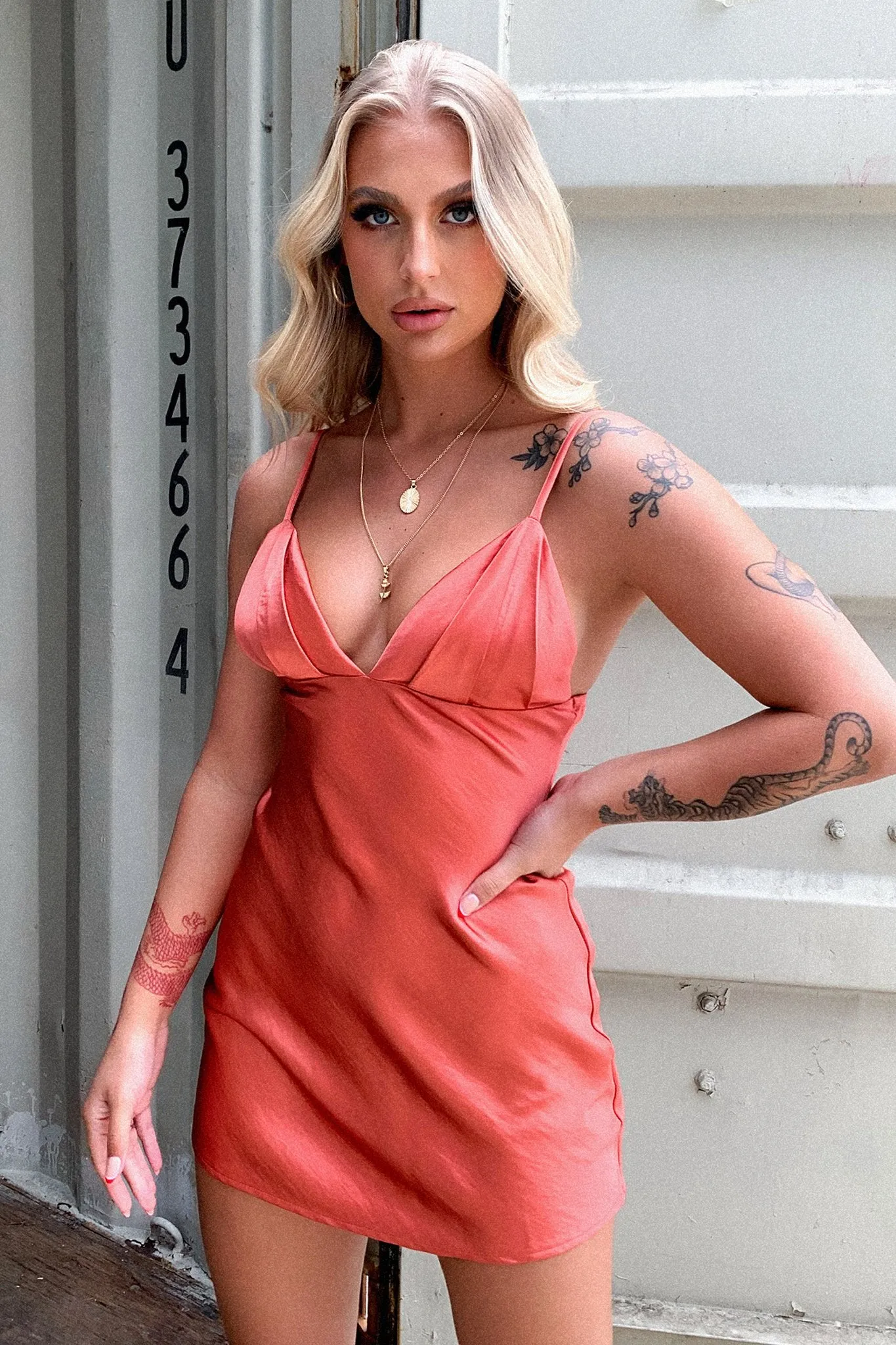 Dixie Dress - Rust