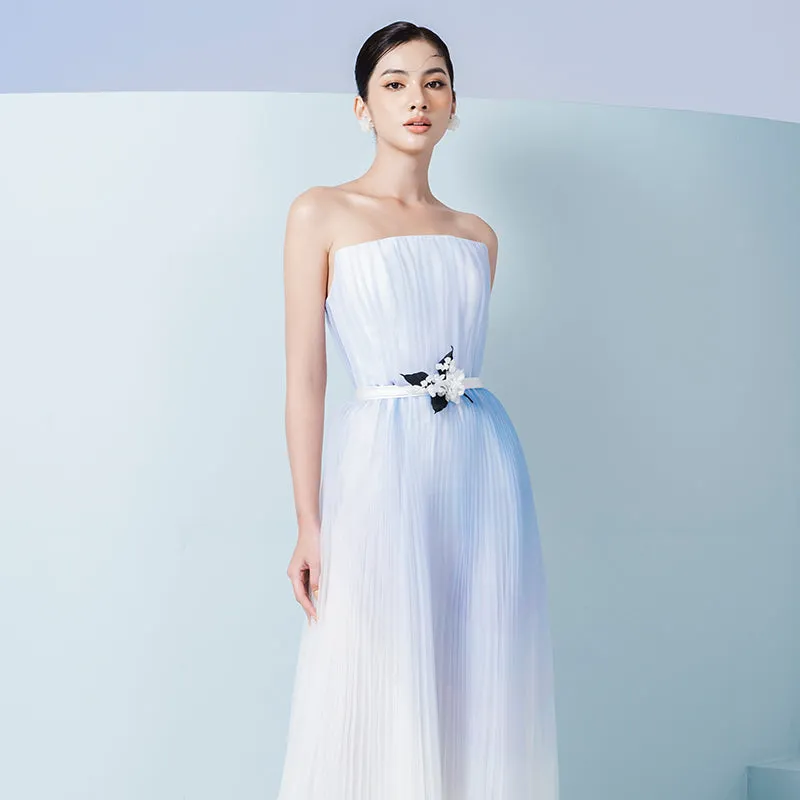 Early Spring 2023 new sleeveless tube top salsa gradient dress- Rita