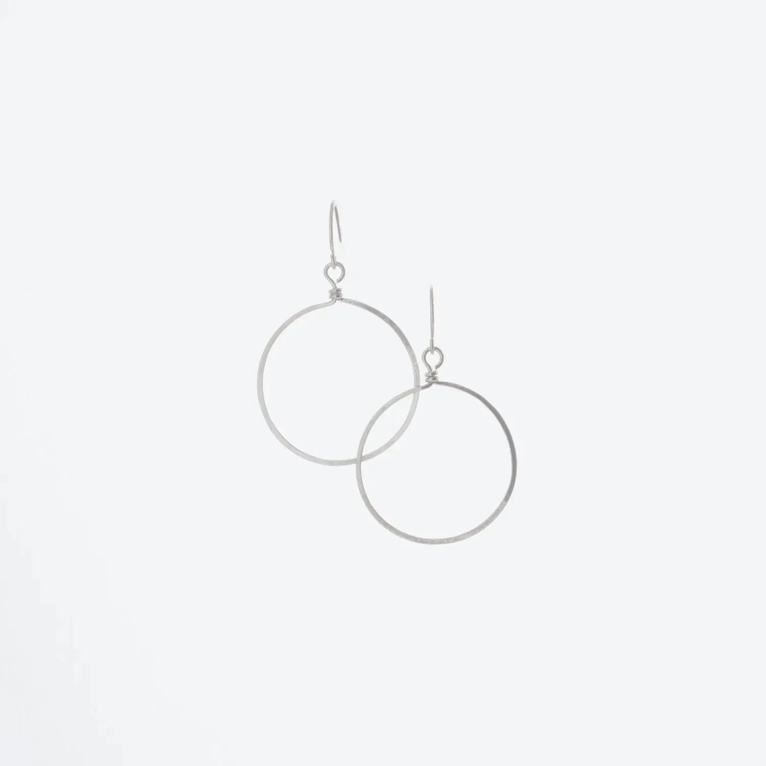 Forged Circle Earrings