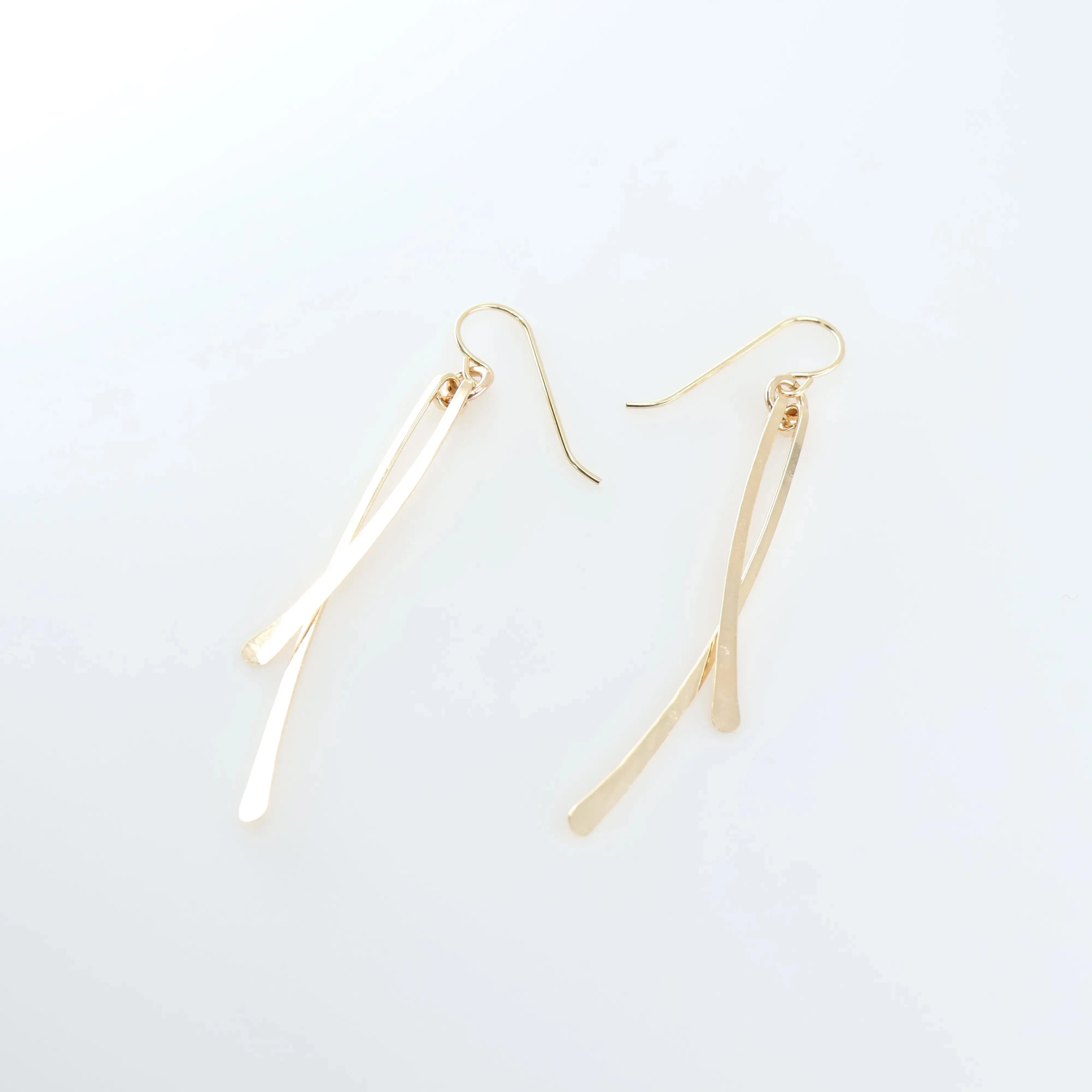 Forged Double Stick Earrings