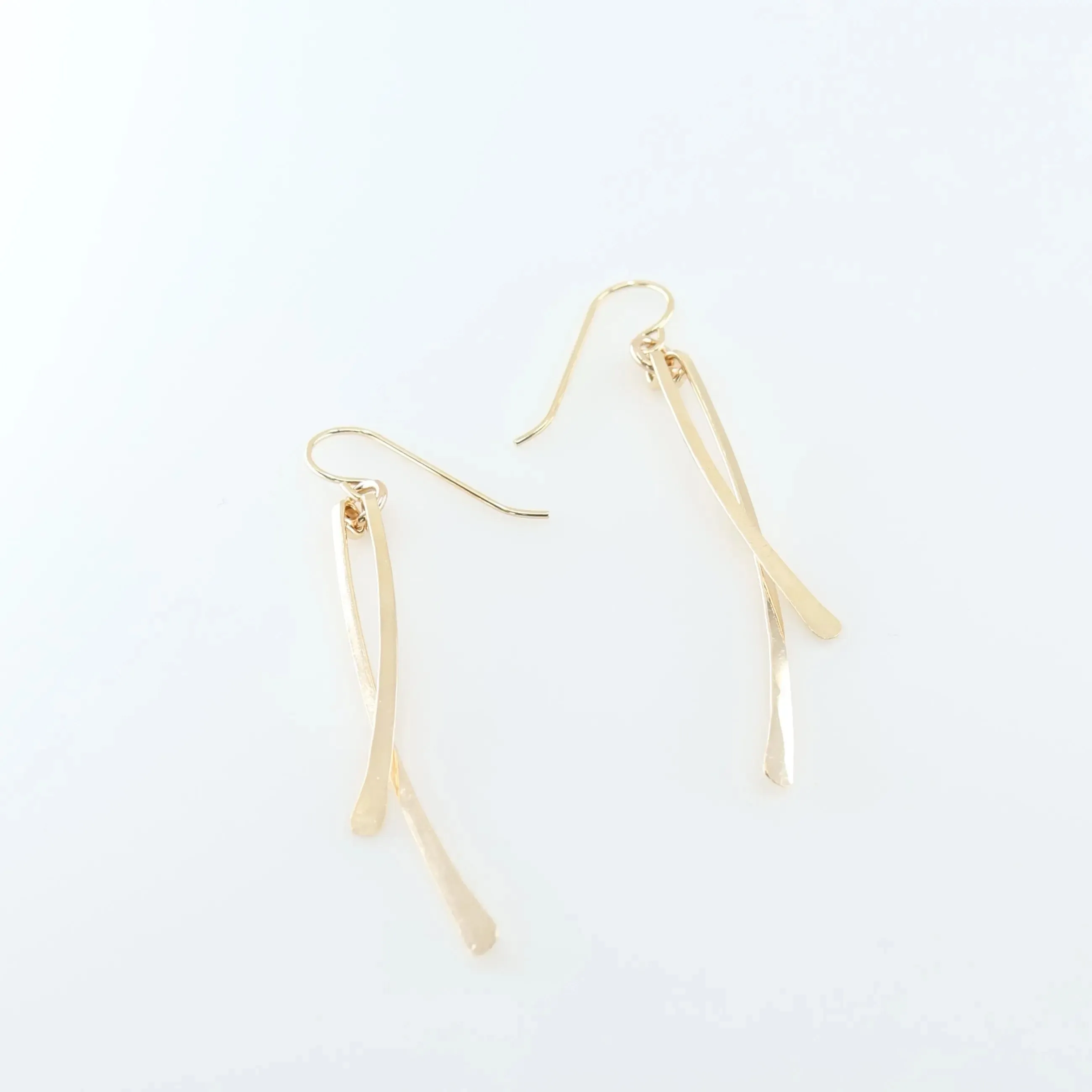 Forged Double Stick Earrings