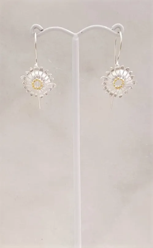 Gerbera 2 Tone Earrings