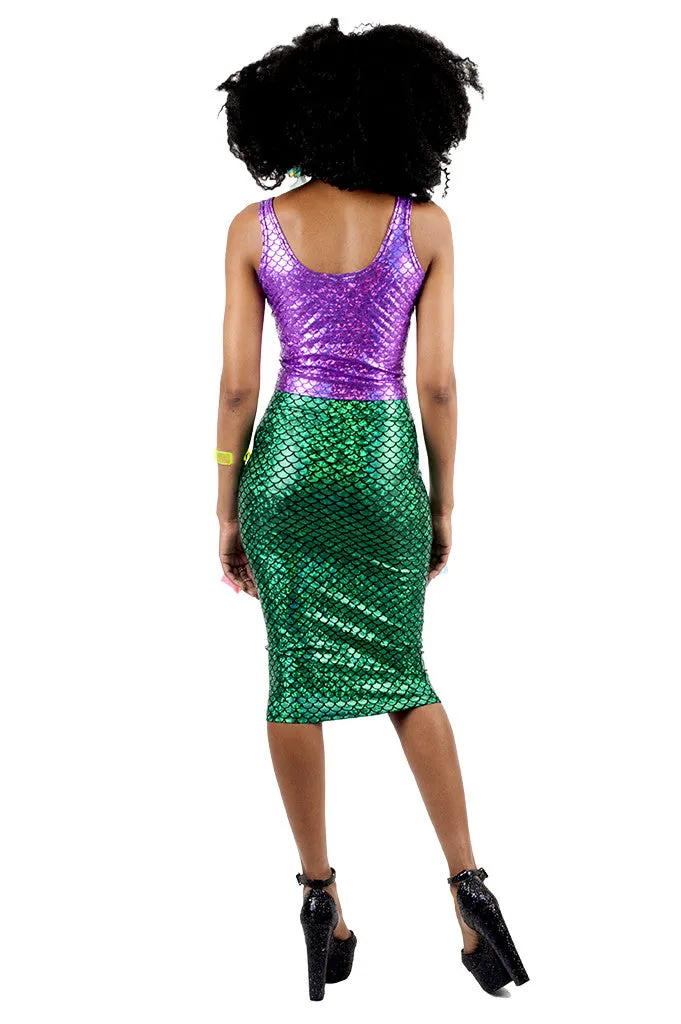 Green Mermaid Pencil Skirt