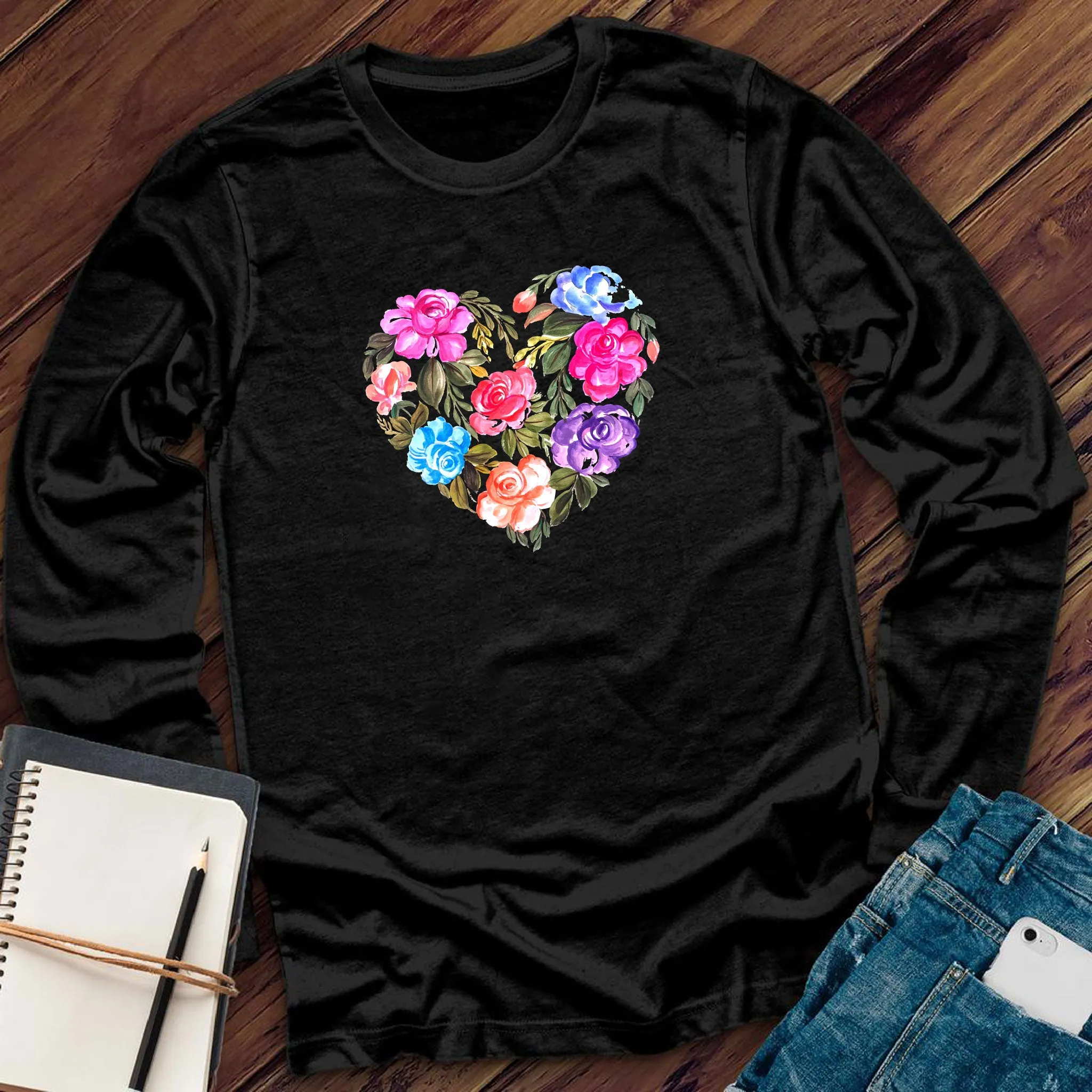 Heart Of Roses Long Sleeve