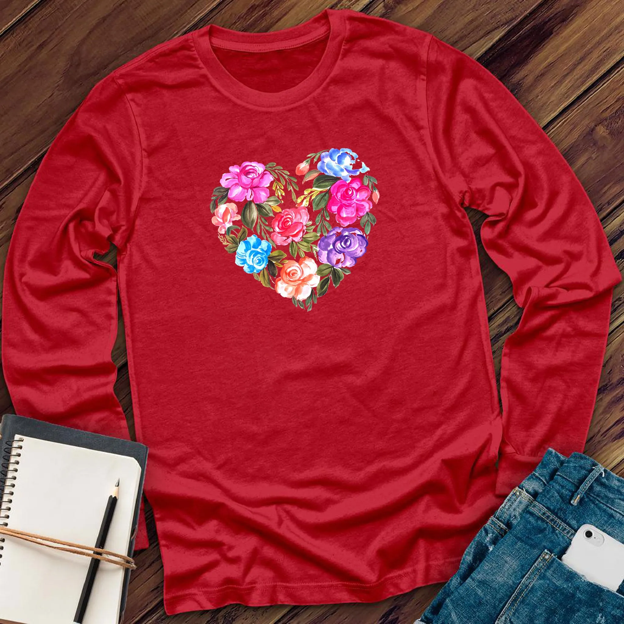 Heart Of Roses Long Sleeve