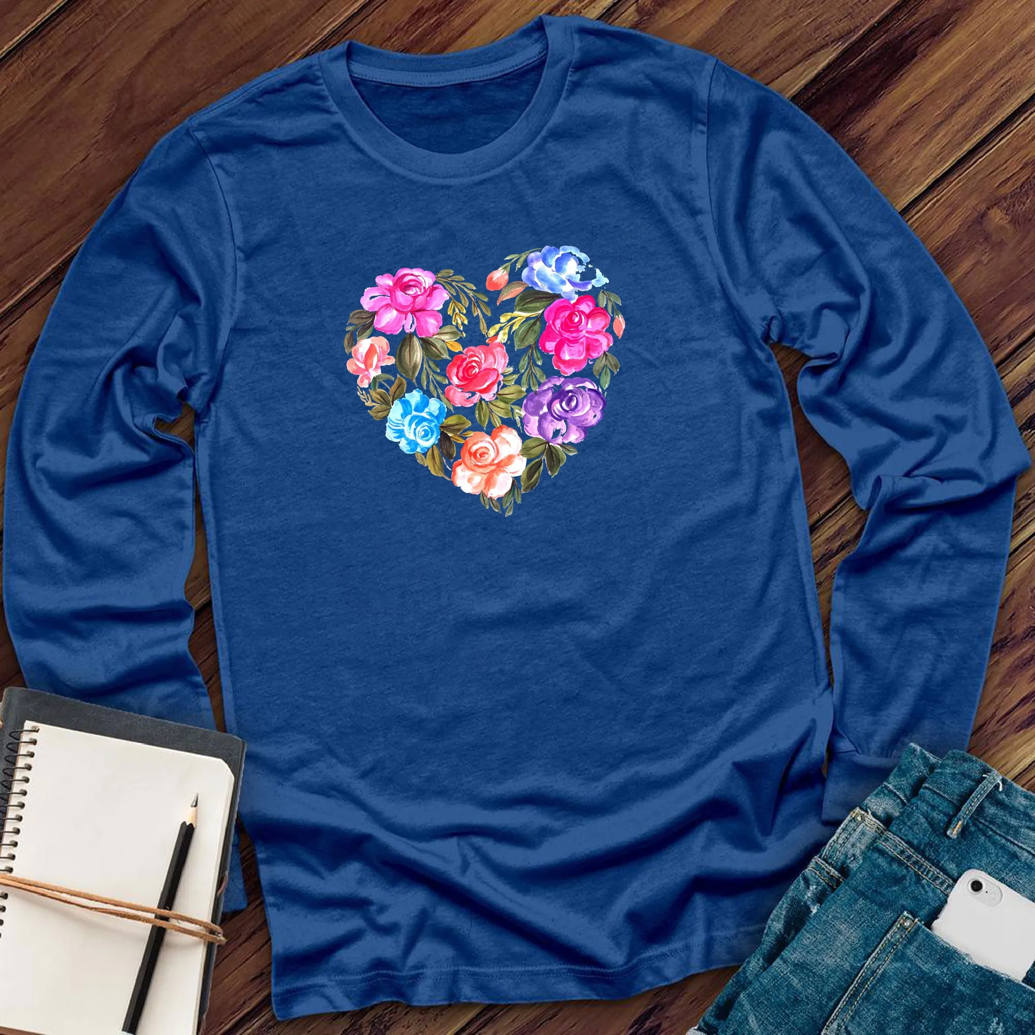 Heart Of Roses Long Sleeve