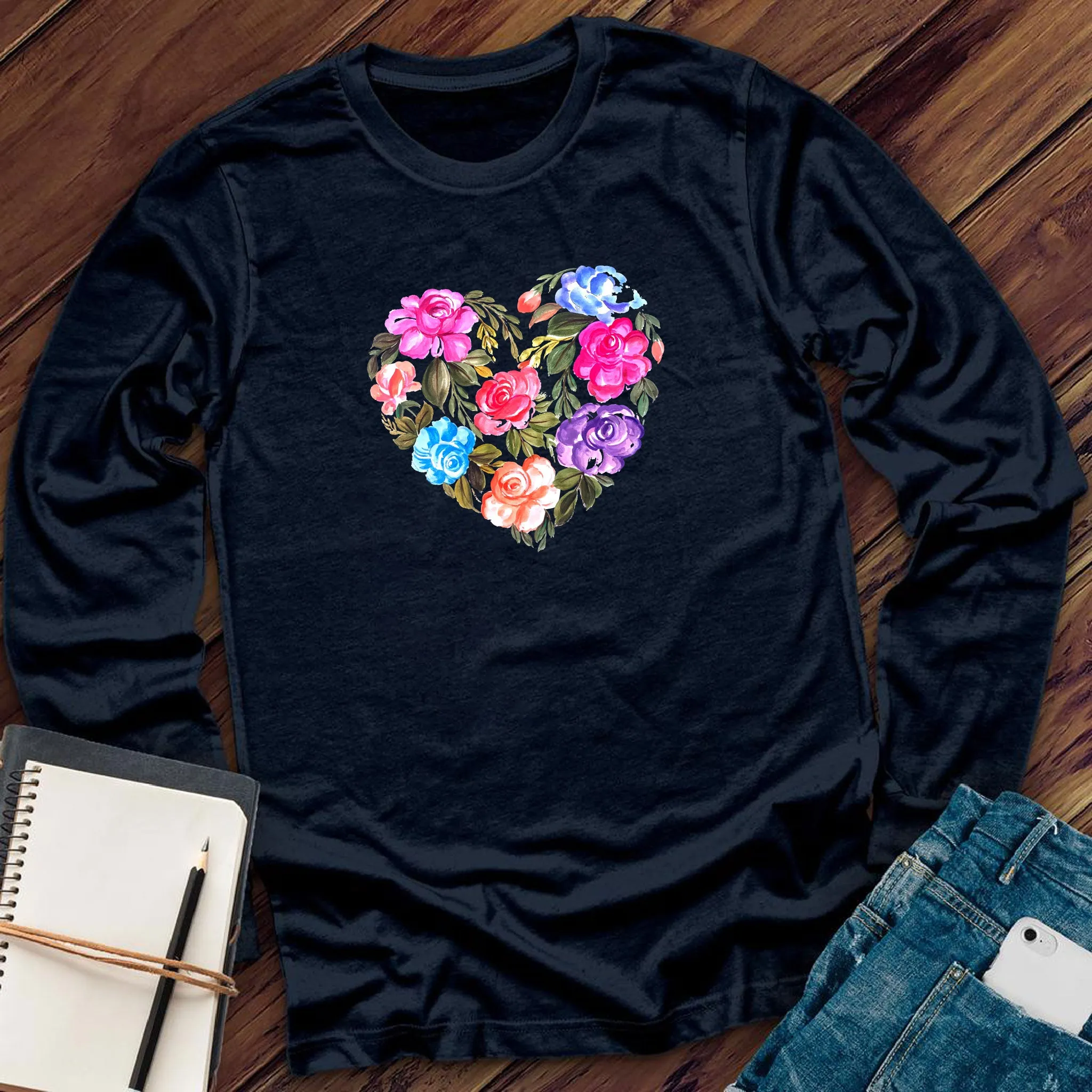 Heart Of Roses Long Sleeve