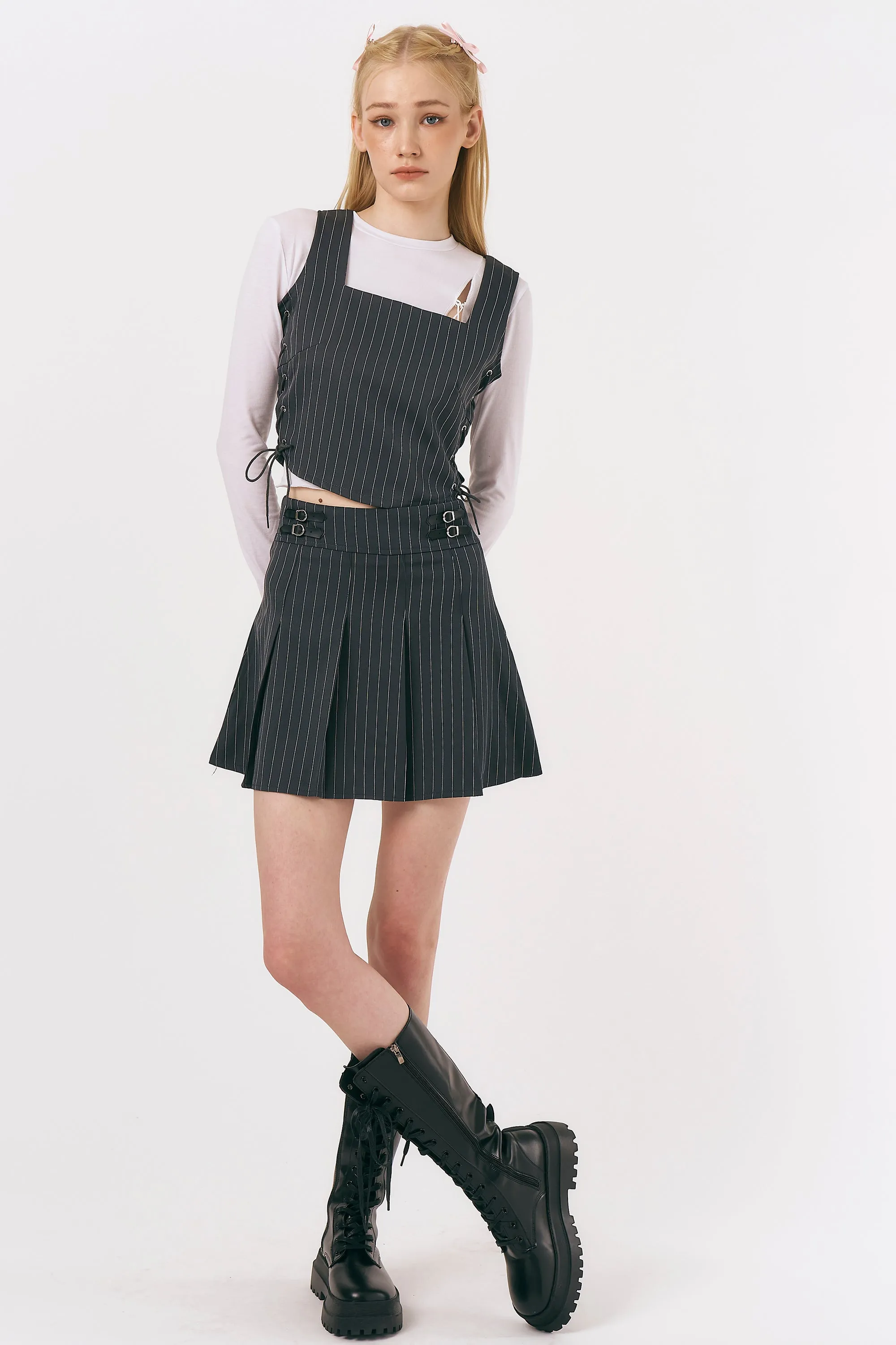 Ivy Striped Tennis Skirt