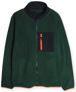 Jungle Green Full Zip Fleece Jacket