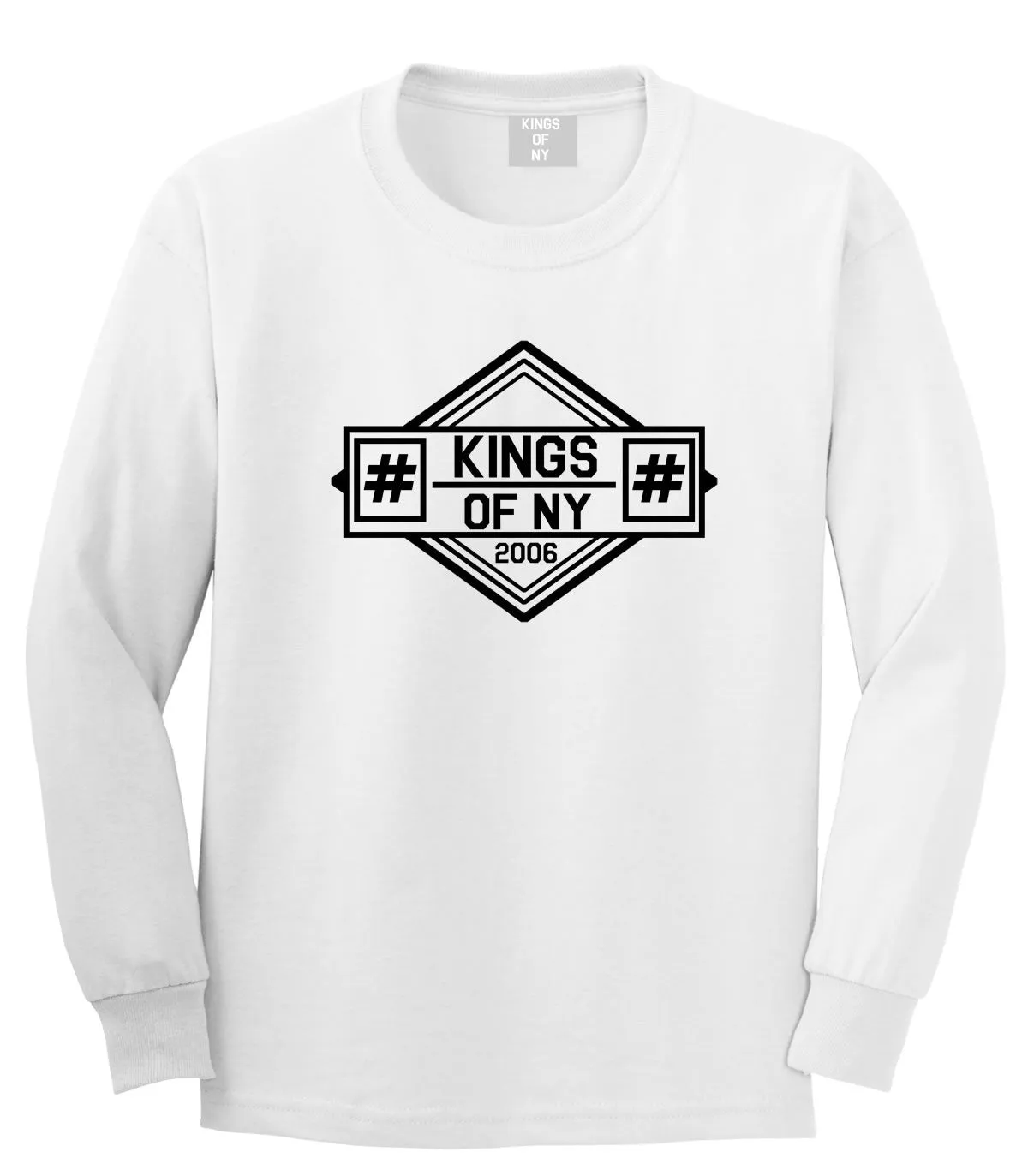 Kings Of NY Hashtag Logo Long Sleeve T-Shirt