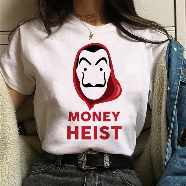 La Casa De Papel Tshirt Fashion Female