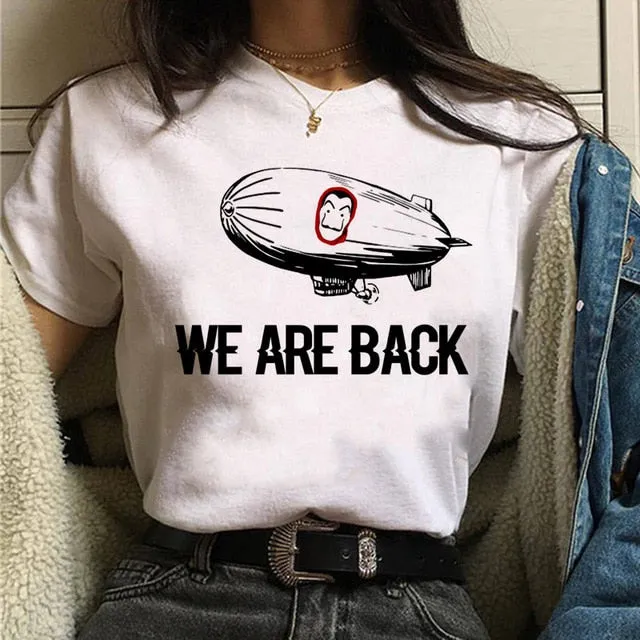 La Casa De Papel Tshirt Fashion Female