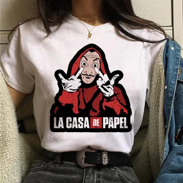 La Casa De Papel Tshirt Fashion Female