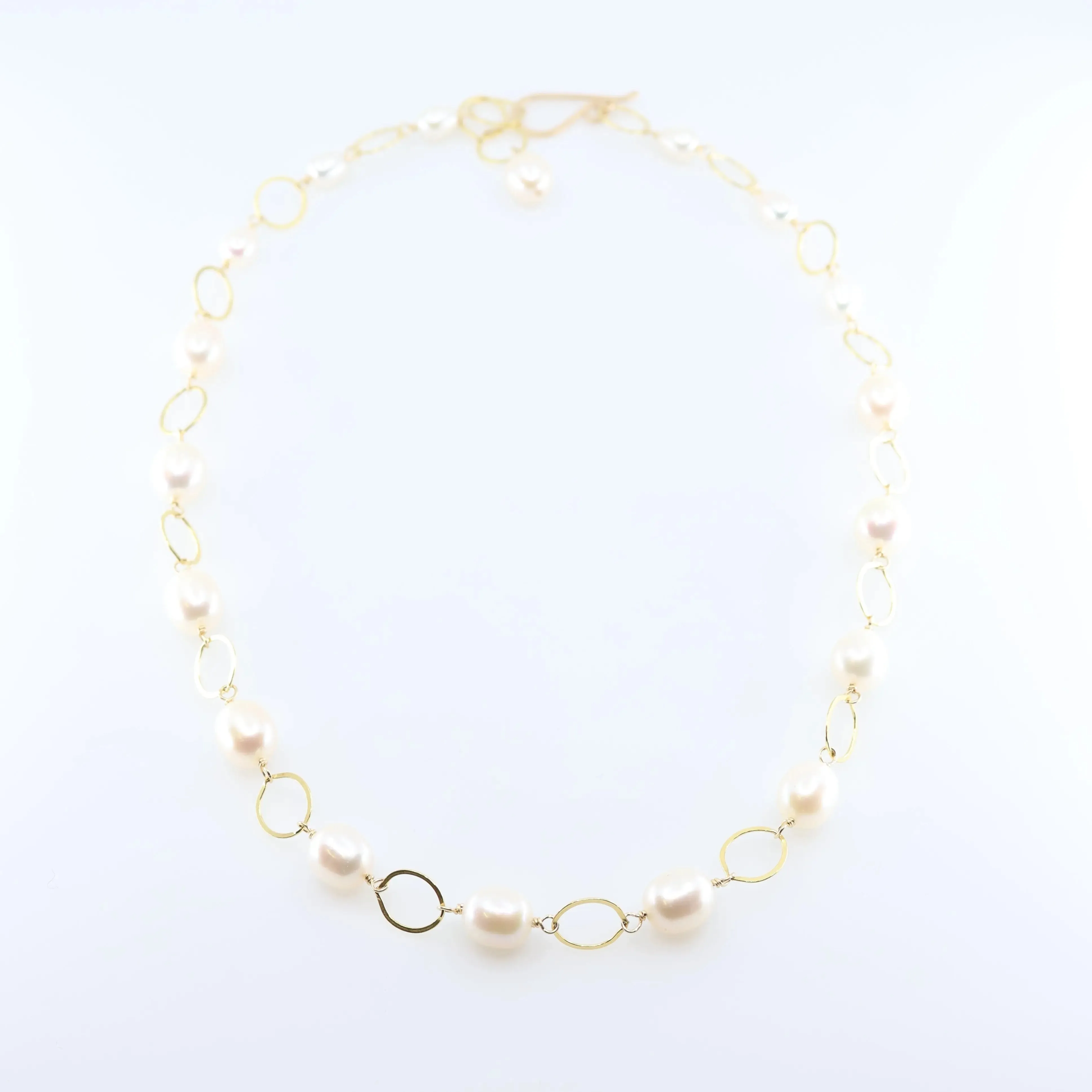 Large Rice Pearl Necklace