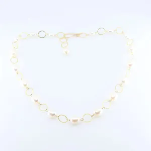 Large Rice Pearl Necklace