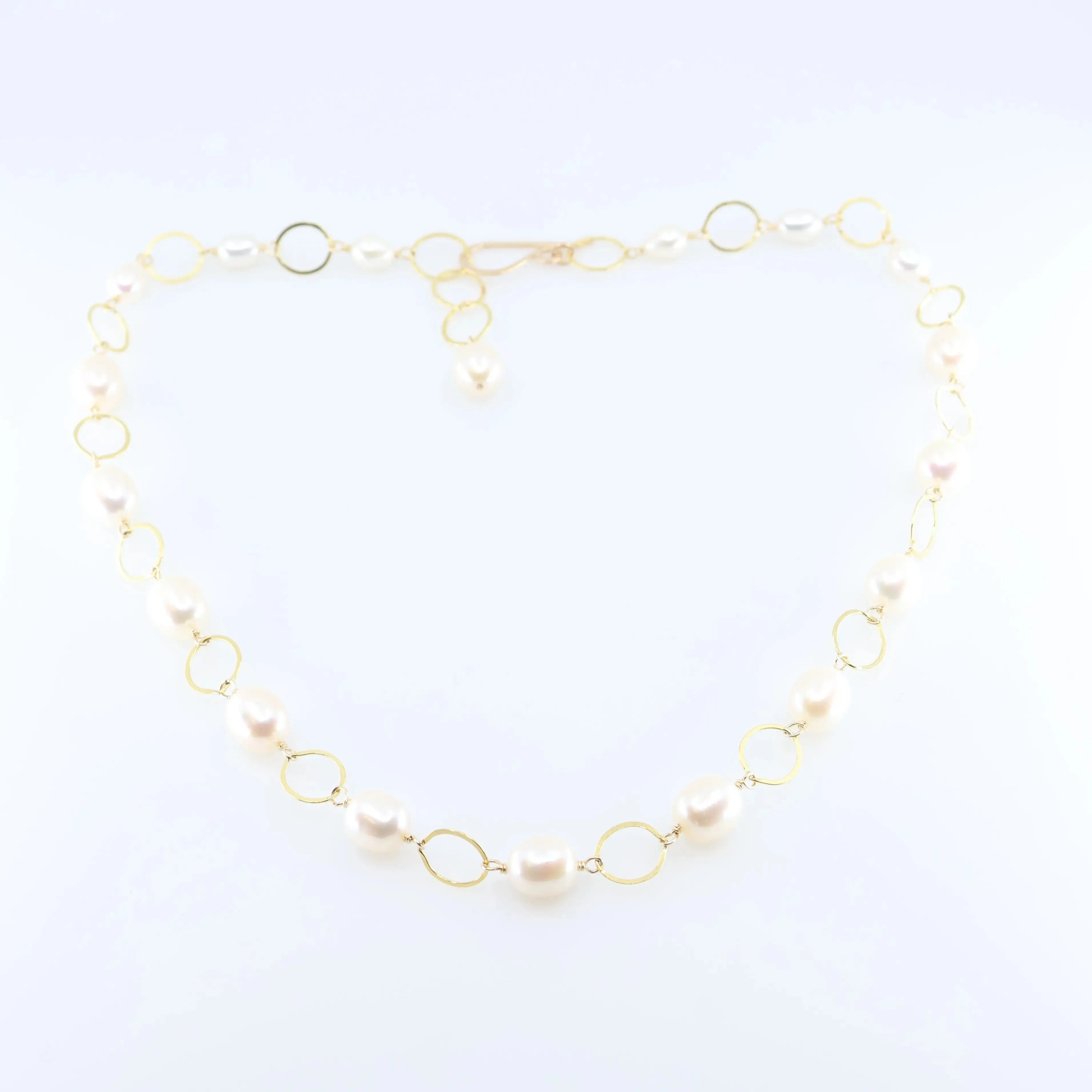 Large Rice Pearl Necklace
