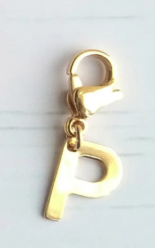 Letter P Charm
