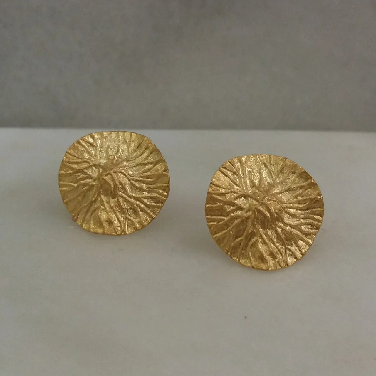Lotus Leaf Stud Earrings