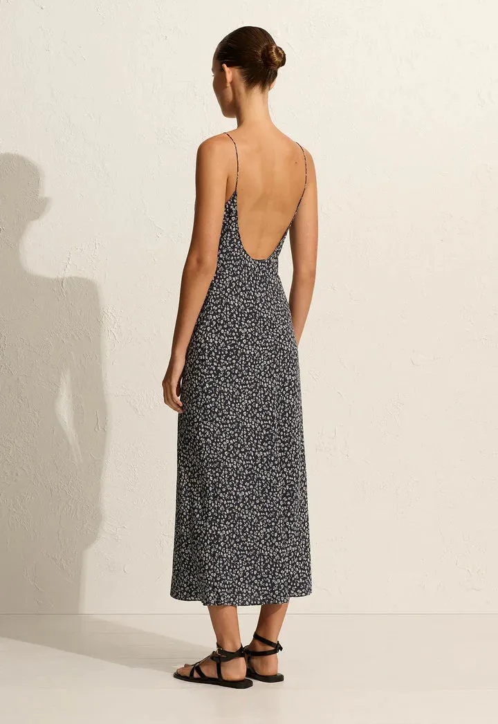 LOW BACK SLIP DRESS - DANDELION