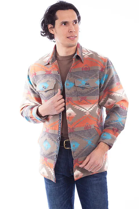 Men's Farthest Point Collection Jacket: Outdoor Southwest Shirt Olive