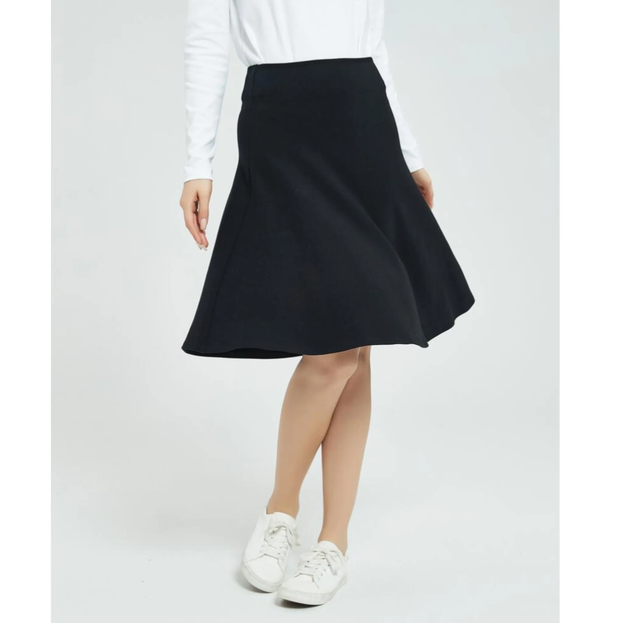 MM Cotton Fit N Flare Skirt Black