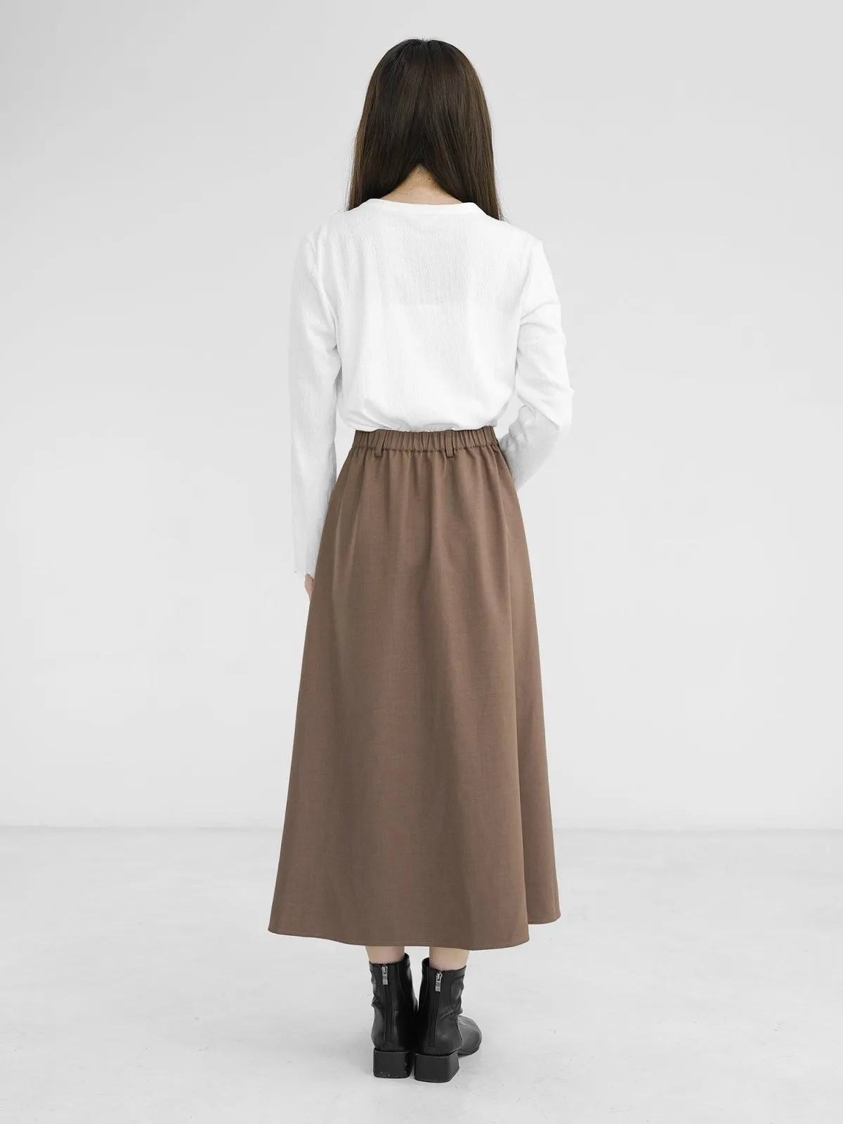 Myka Pleated Midi Skirt