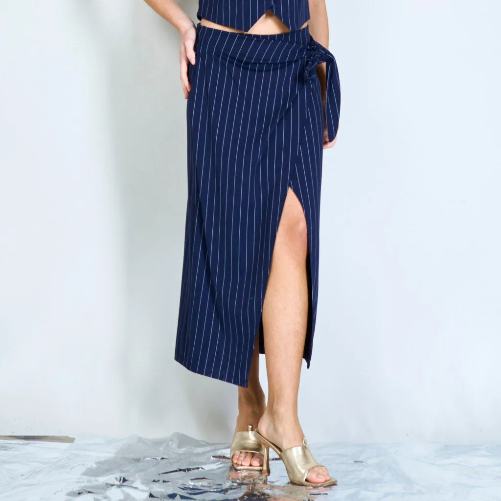 Pencil skirt with front slit wholesale
