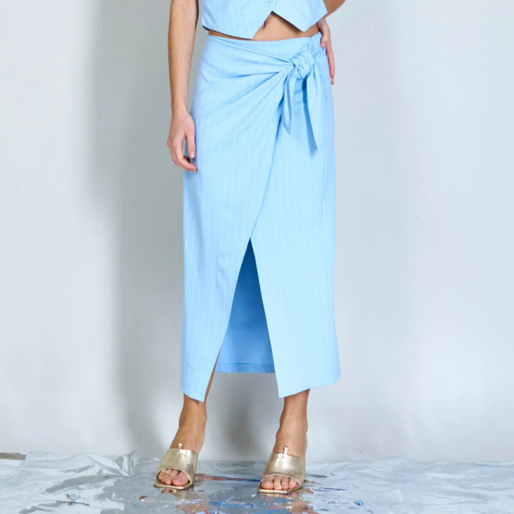 Pencil skirt with front slit wholesale