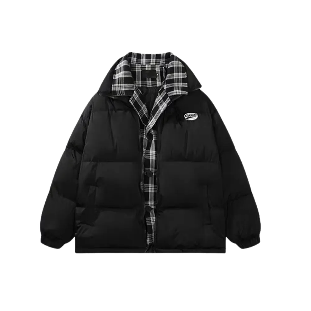 Plaid Down Coat