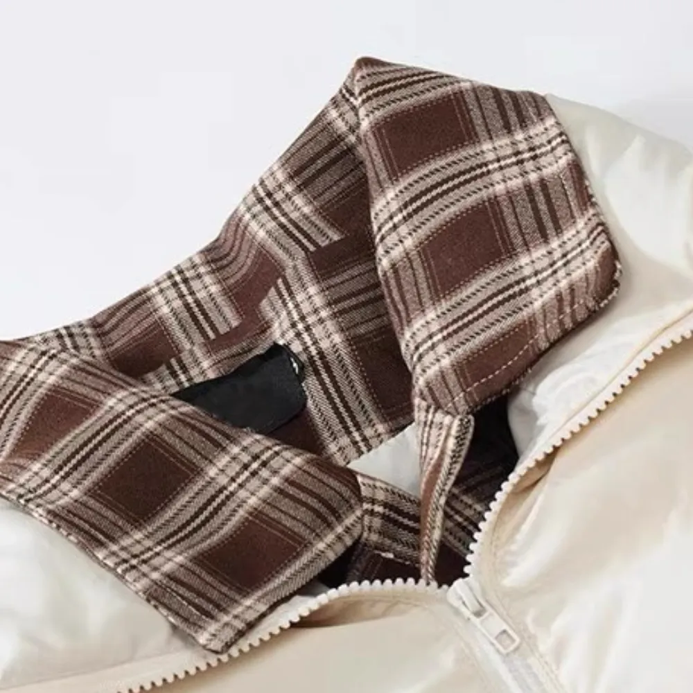 Plaid Down Coat
