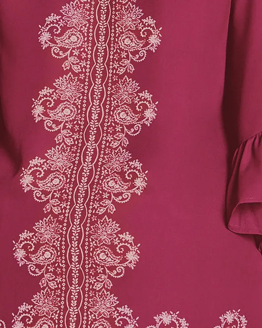 Strike A Pose Tunic | Berry Paisley