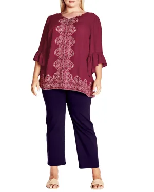 Strike A Pose Tunic | Berry Paisley