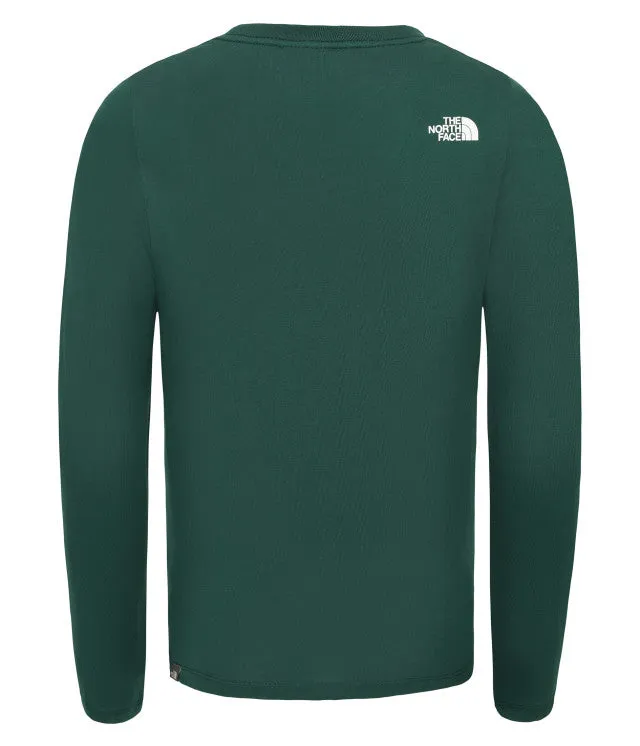 The North Face Easy L/S Girls Lifestyle Long Sleeve T-shirt Night Green