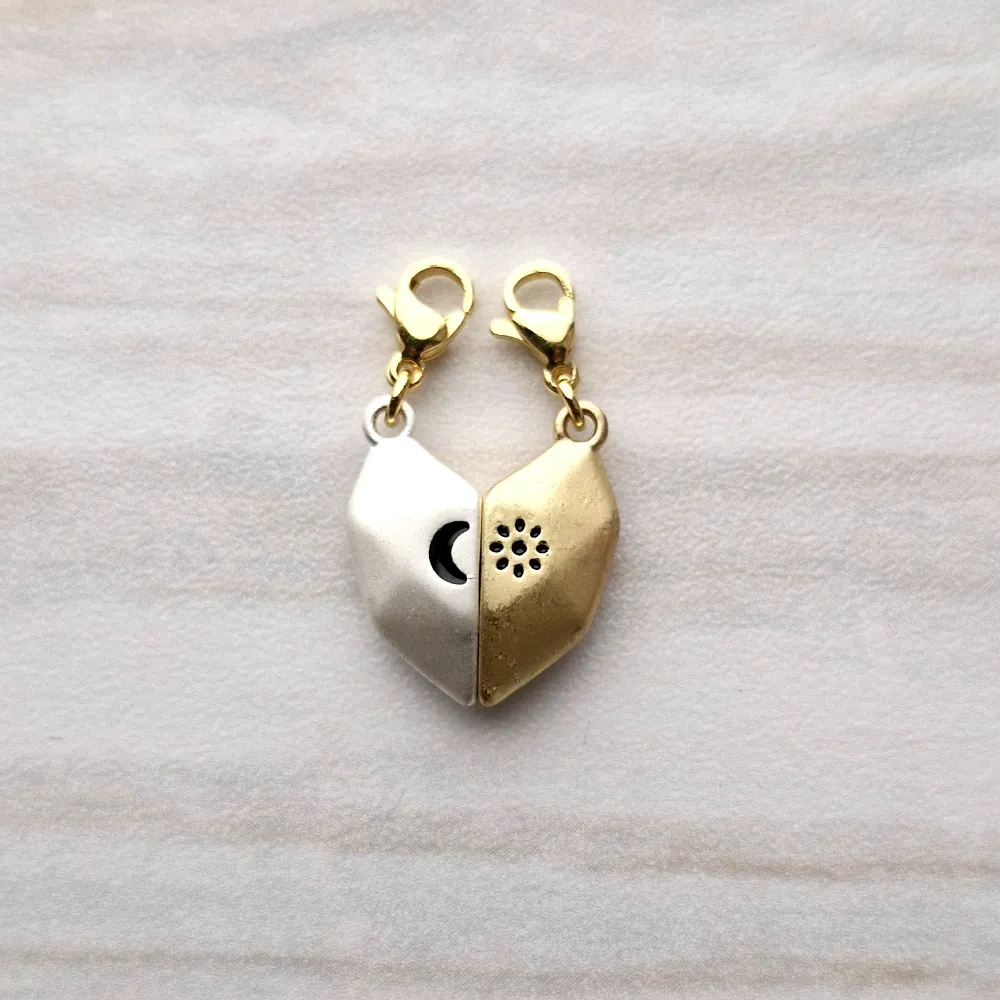 'The Sun to my Moon' Silver Moon Charm