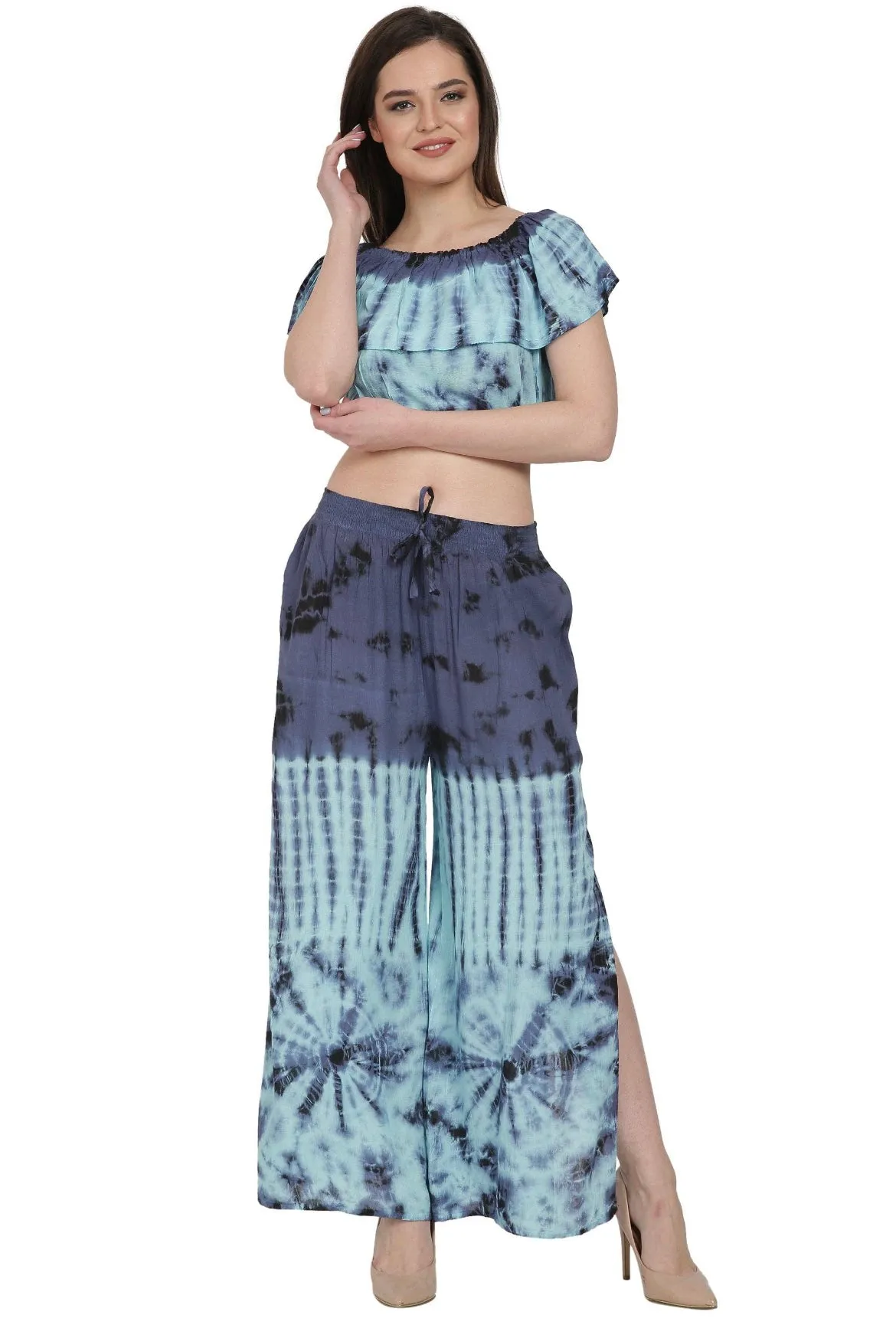 Tie Dye Blouse and Pants Set