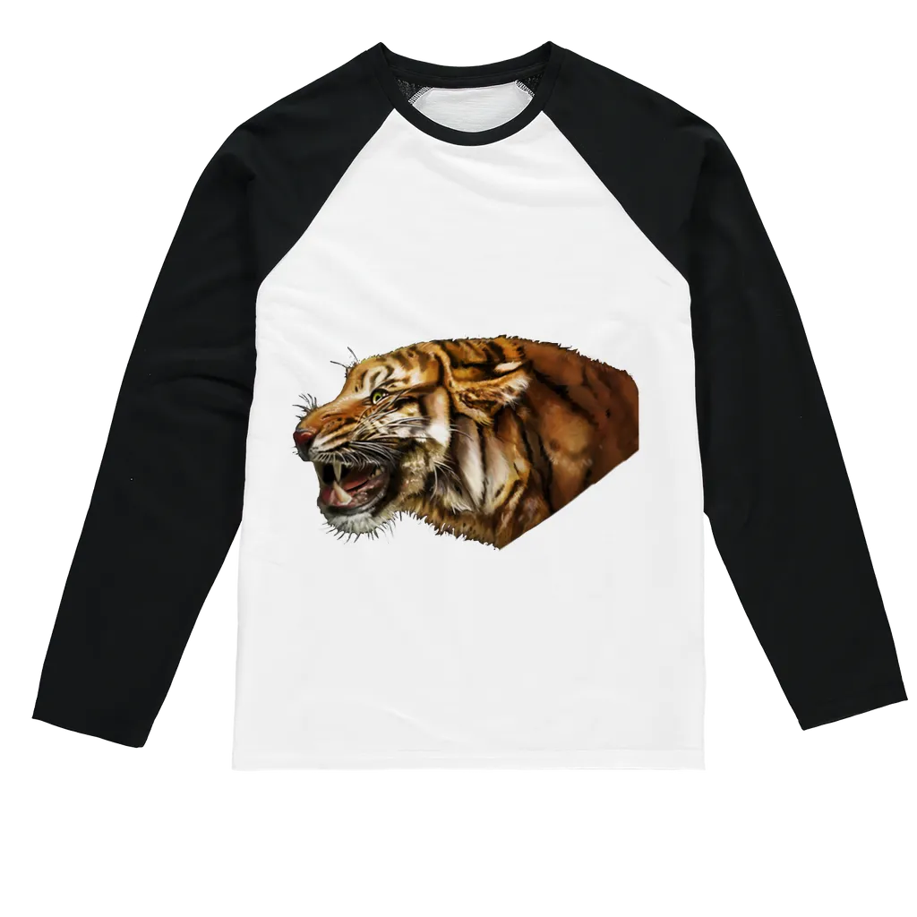 Tiger Sublimation Baseball Long Sleeve T-Shirt